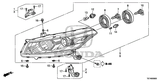 Electrical/Exhaust/Heater/Fuel/Headlight for 2012 Honda ACCORD COUPE #1