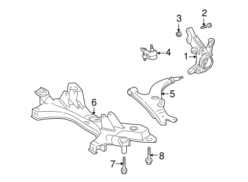 FRONT SUSPENSION/SUSPENSION COMPONENTS for 2005 Toyota RAV4 #1