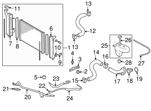 COOLING SYSTEM/RADIATOR & COMPONENTS for 2007 Scion tC #2