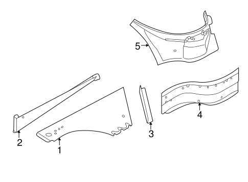 Rear Floor & Rails for 2001 BMW Z8 #0