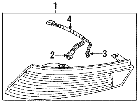 Park Lamps for 1992 Saturn SC #0