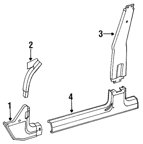 Comanche INTERIOR TRIM - PILLARS