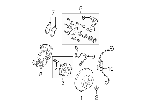 BRAKES/BRAKE COMPONENTS for 2006 Toyota RAV4 #2