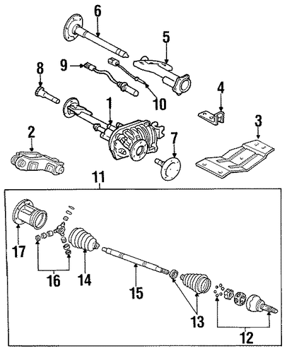 C2500 Pickup CARRIER & FRONT AXLES