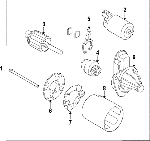Starter for 2013 Hyundai Accent #1