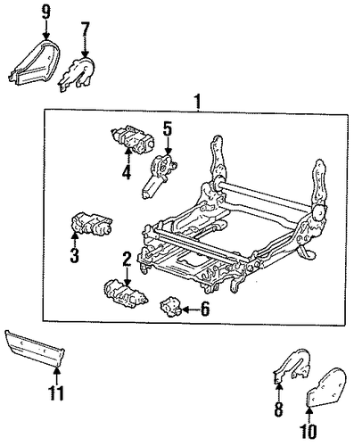 ELECTRICAL/POWER SEATS for 1997 Toyota Land Cruiser #2
