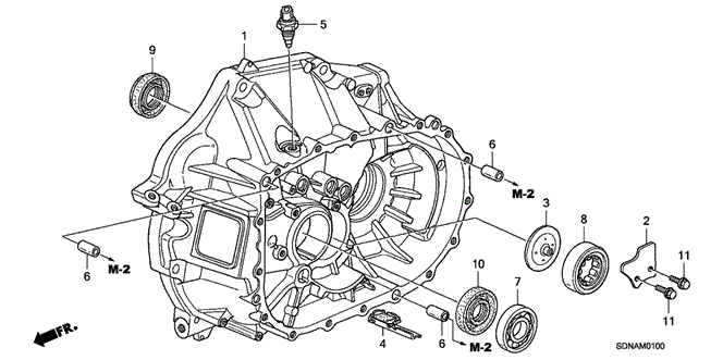 TRANSMISSION - MANUAL/MT CLUTCH CASE (L4) for 2007 Honda ACCORD COUPE #1