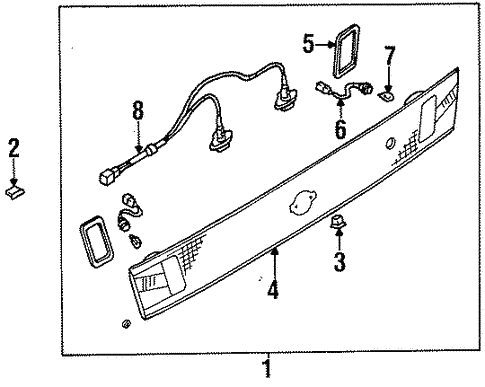 Backup Lamps for 1996 Nissan Sentra #0
