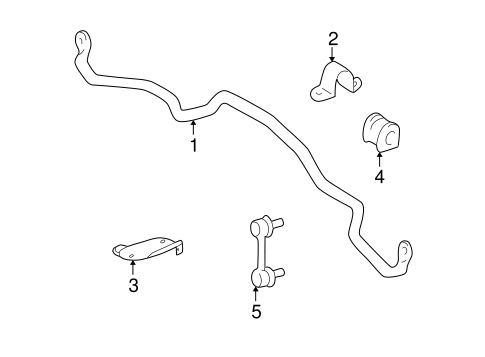 Stabilizer Bar & Components for 2004 Toyota RAV4 #0