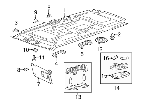 Interior Trim - Roof for 2011 Ford Flex #0