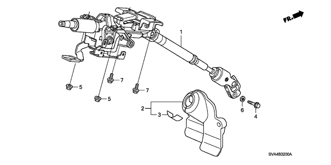 Chassis/Steering Column for 2006 Honda CIVIC COUPE #1
