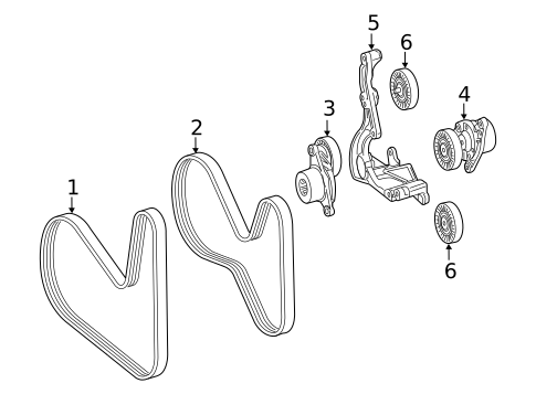 Belts & Pulleys for 2019 Mercedes-Benz AMG® GT S #0