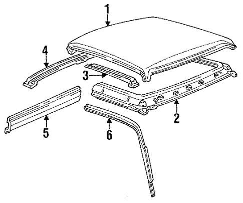 Body/Roof & Components for 1997 Ford Ranger #2