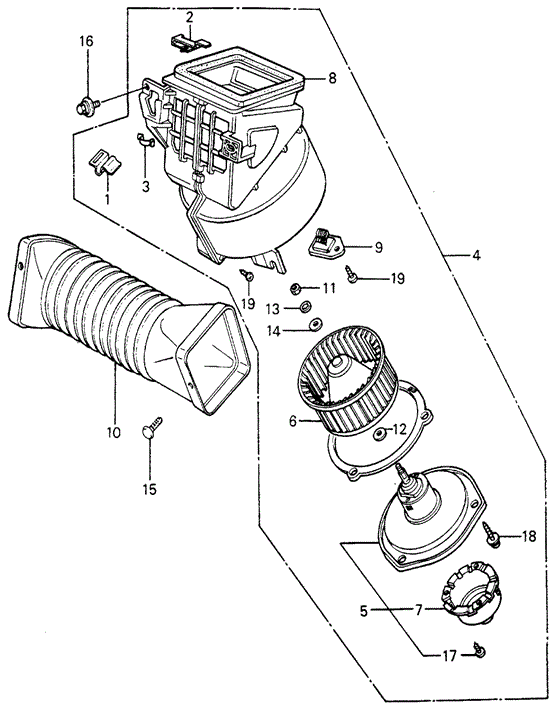 ELECTRICAL / EXHAUST / HEATER / FUEL/HEATER BLOWER for 1982 Honda CIVIC HATCHBACK #1