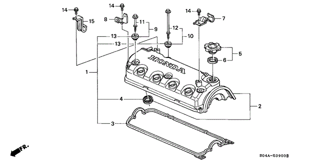 ENGINE/CYLINDER HEAD COVER for 1999 Honda CIVIC SEDAN #1