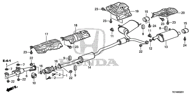 ELECTRICAL / EXHAUST / HEATER / FUEL/EXHAUST PIPE (V6) for 2012 Honda ACCORD COUPE #1