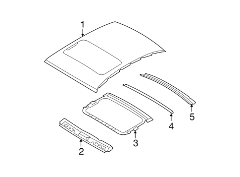 Roof & Components for 2007 Kia Spectra #1