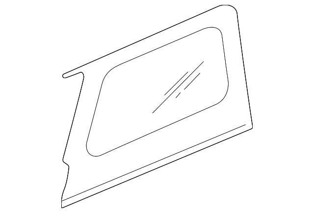 5EZ00BX7AB Деталь QTR GLASS, RIGHT
