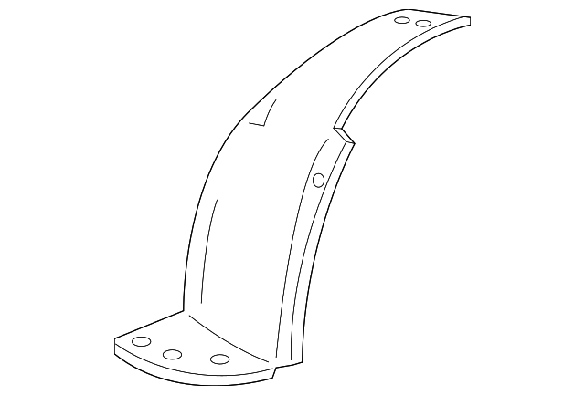 3W4Z-16102-AA FENDER LINER, RIGHT