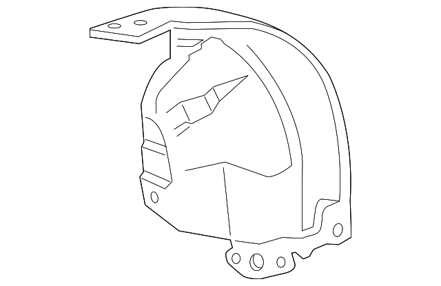 XW4Z-16102-AA FENDER LINER, RIGHT