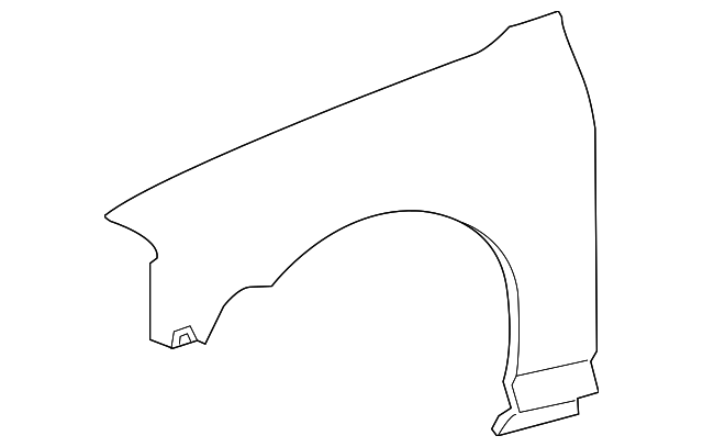 XW4Z-16006-AA FENDER, LEFT