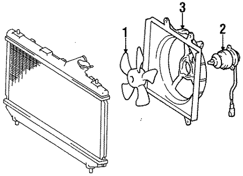 COOLING SYSTEM/COOLING FAN for 1998 Toyota Tercel #1