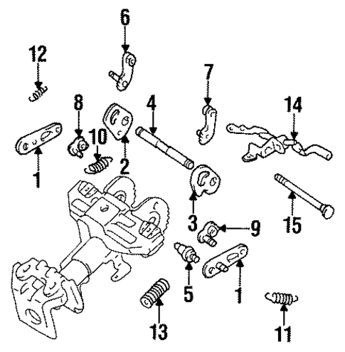 STEERING/TILT STEERING COLUMN COMPONENTS for 1997 Toyota T100 #1