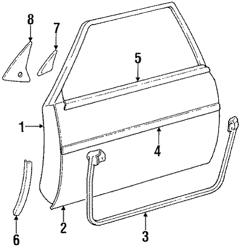 Body/Door & Components for 1986 Toyota Supra #1