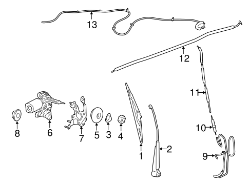 Body/Wiper & Washer Components for 2016 Ford Transit Connect #3