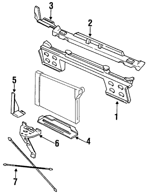 Camaro RADIATOR SUPPORT