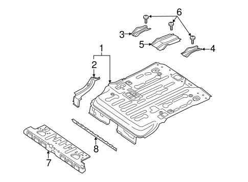 Transit Connect REAR FLOOR & RAILS 2
