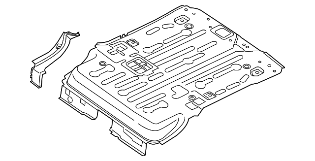 FV6Z1711215F Деталь REAR FLOOR PAN