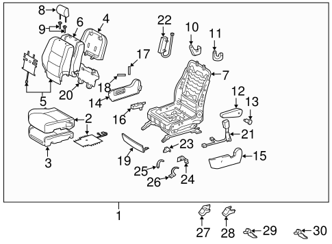 BODY/FRONT SEAT COMPONENTS for 2006 Toyota Highlander #1