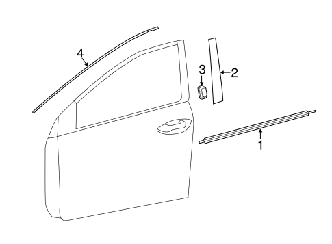 BODY/EXTERIOR TRIM - FRONT DOOR for 2016 Toyota Corolla #1