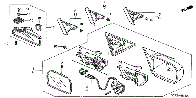 INTERIOR / BUMPER/MIRROR for 2004 Honda CIVIC COUPE #1