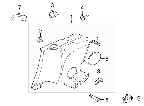 XK INTERIOR TRIM - QUARTER PANELS 2