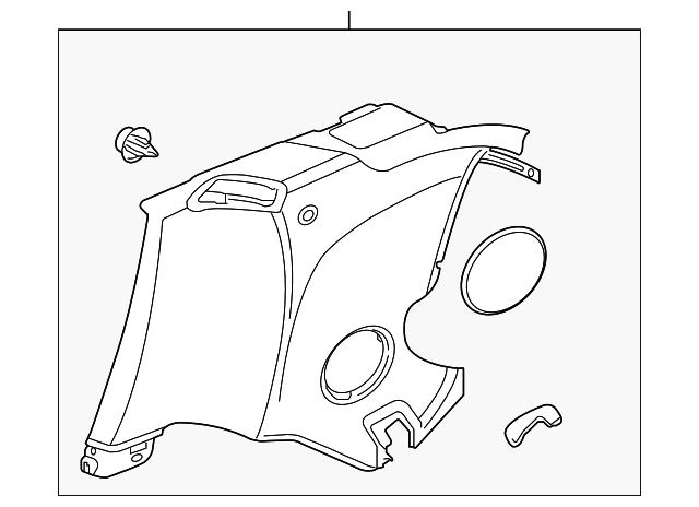 C2P24934LEG Деталь QTR TRIM PANEL, RIGHT
