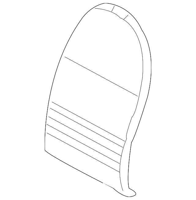 996-521-151-01-D11 Деталь SEAT BACK COVER, LEFT