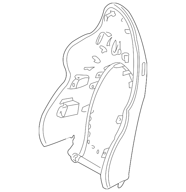 996-521-083-06-A03 Деталь SEAT BACK PANEL, RIGHT