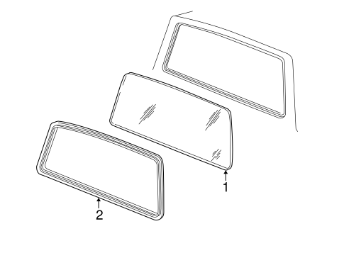 Glass & Hardware - Back for 2003 Ford Ranger #0