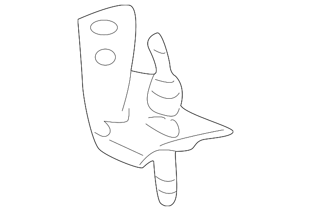 1W6Z-76506A20-AB Деталь CLAMP, RIGHT
