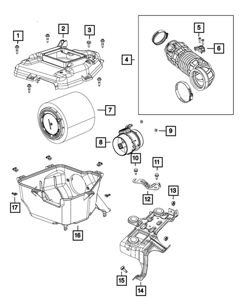 Air Cleaner for 2011 Jeep Patriot #1
