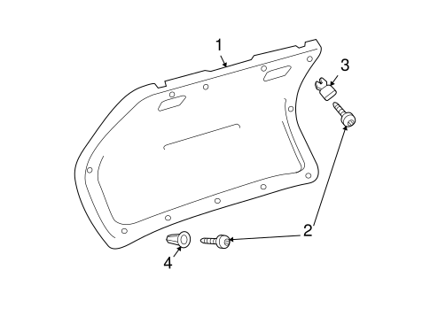Interior Trim - Trunk for 2002 Volkswagen Jetta #0