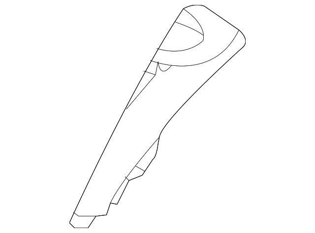 C2S38963LFJ Деталь REAR PILLAR TRIM, RIGHT