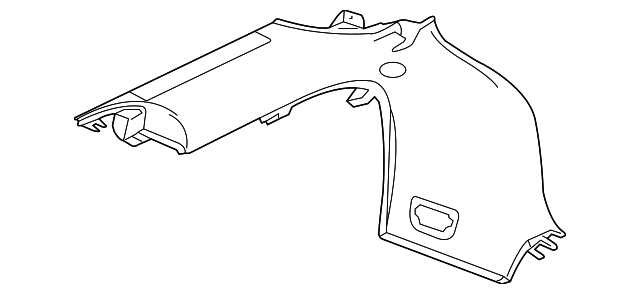 C2S37543LJE Деталь QTR TRIM PANEL, RIGHT