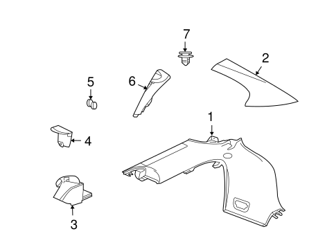 X-Type INTERIOR TRIM - QUARTER PANELS 2