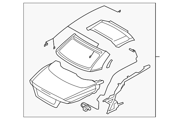31256823 Деталь ROOF ASSY
