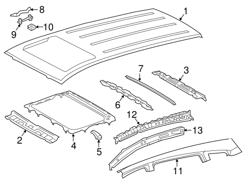 BODY/ROOF & COMPONENTS for 2013 Toyota RAV4 #3