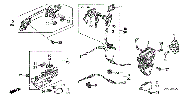 Cylinder, L Door Cylinder, L Door