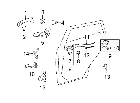 BODY/REAR DOOR for 2009 Toyota Matrix #2